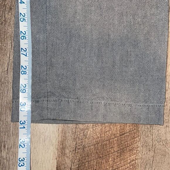 Banana Republic Mens Straight Leg Chambray Cotton Chino Pants Gray Size‎ 34/34 - Picture 8 of 9